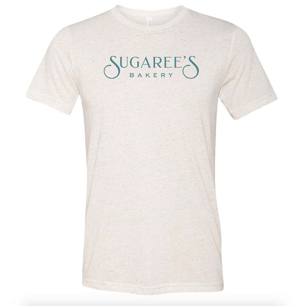 White shirt with Sugaree's Logo