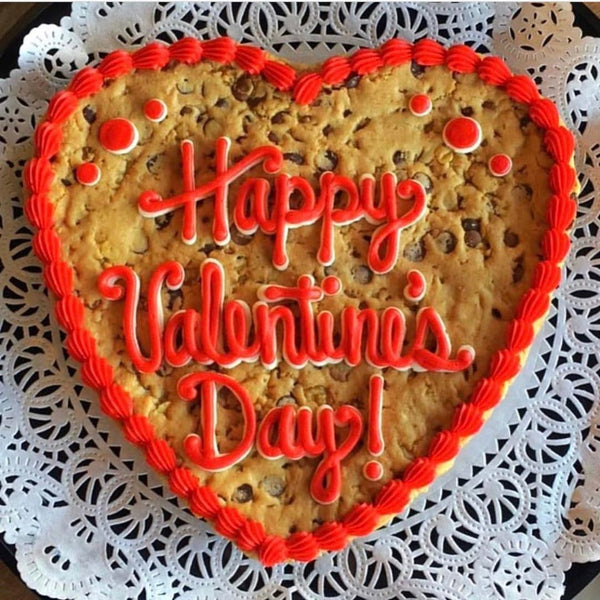 Big Heart Shaped Chocolate Chip Walnut Cookie