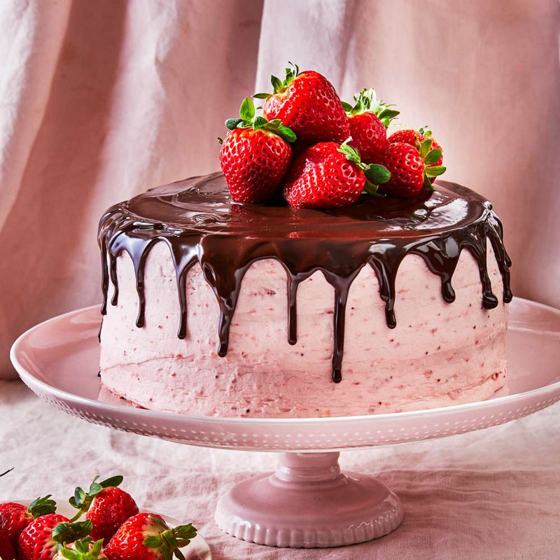 Strawberry Ganache Cake