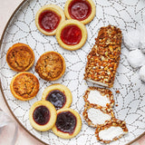 Small gift box assorted Sugaree's desserts on tray