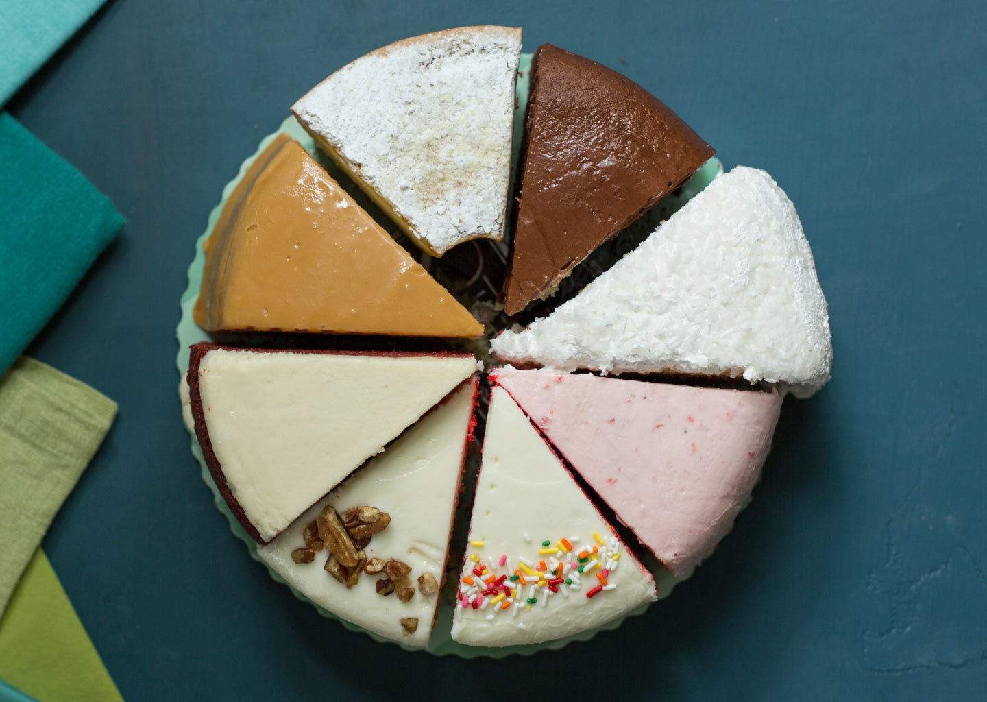 A sampler of Sugaree's cake flavors