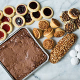 Small cookies, pies and slices of cake